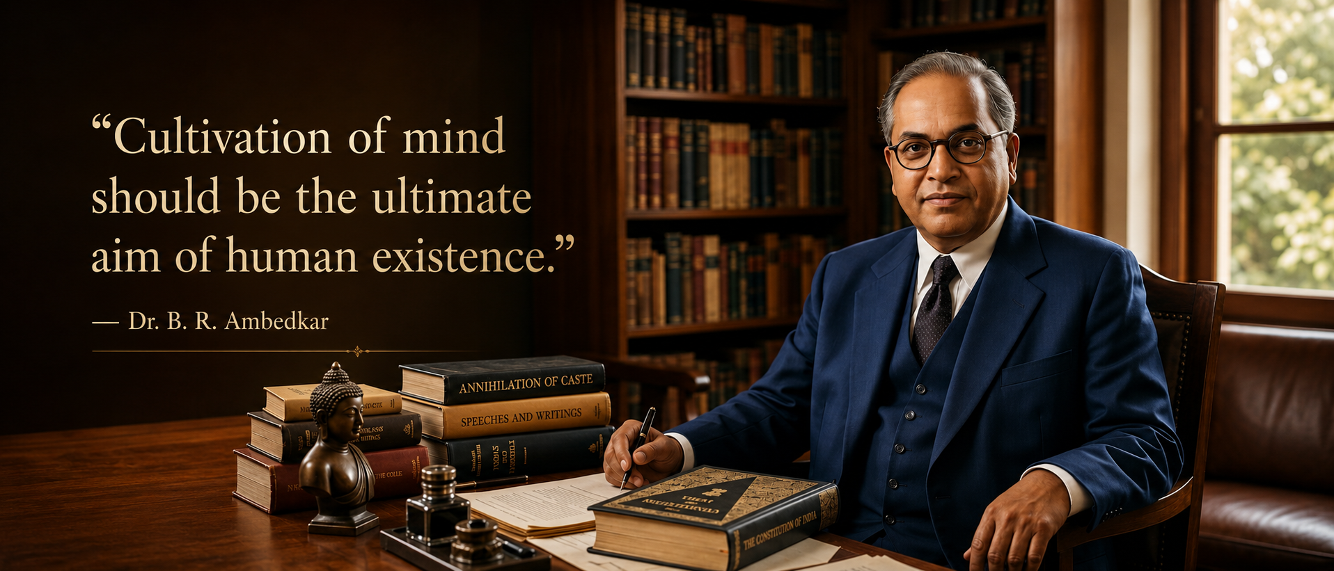 Dr. B. R. Ambedkar quote banner